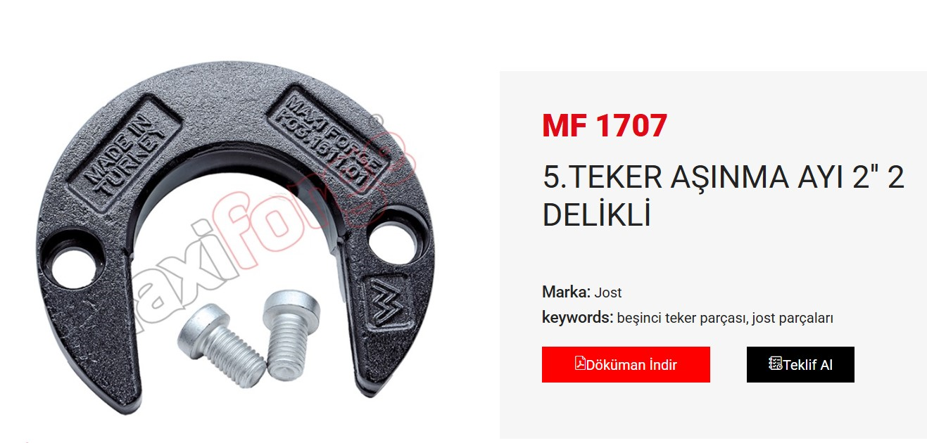 PLEYT TABLA AYI 2 '' 2 DELIK CIVATA TM TK 2 AD